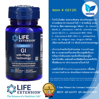 ภาพขนาดย่อของภาพหน้าปกสินค้าLife Extension FLORASSIST GI with Phage Technology 30 Liquid Vegetarian Capsules จากร้าน leaflifevitamins บน Shopee