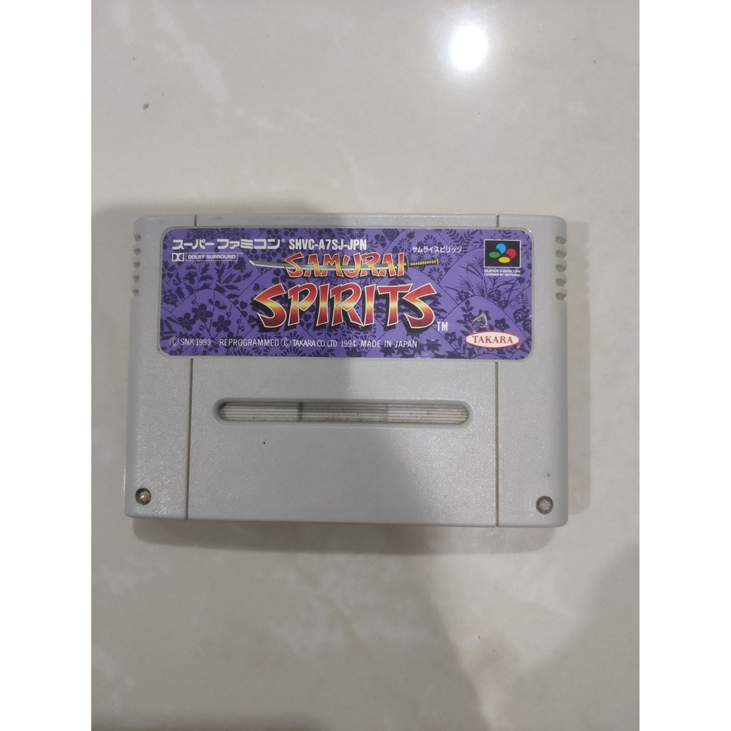 Samurai Spirits Sur Super Famicom (SFC) - Japon NTSC - Très Bon état
