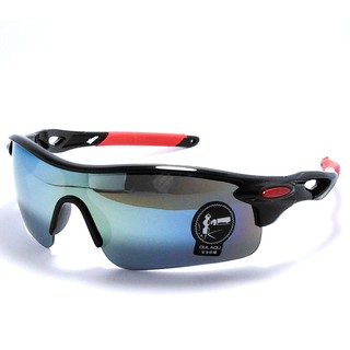 แว่นใส่วิ่ง แว่นจักรยาน แว่นกันแดด UV400 100% พร้อมกล่องซิบ ซองกันรอย ผ้าเช็ดเลนส์