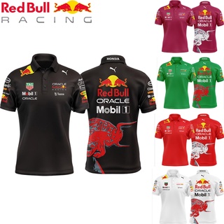 ใหม่ เสื้อโปโลแขนสั้น ลายทีมแข่งรถ F1 และเสื้อโปโล Red Bull Team F1 เหมาะกับฤดูร้อน สําหรับผู้ชาย และผู้หญิง 2022