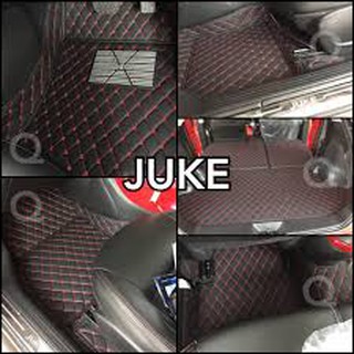 (🔥ฟรีแถม3) พรม6D Nissan Juke รุ่นหนา ของแท้ ตรงรุ่น ครบชุด ติดตั้งง่าย