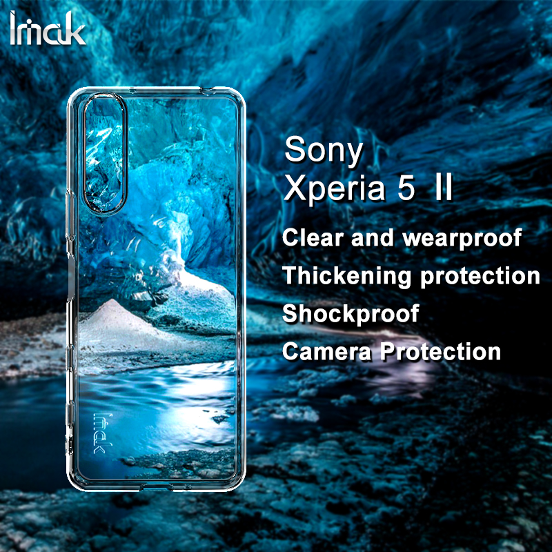 original-imak-casing-sony-xperia-5-ii-transparent-soft-tpu-back-case-xperia5-2-clear-silicone-shockproof-cover