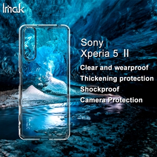 Original Imak Casing Sony Xperia 5 II Transparent Soft TPU Back Case Xperia5 2 Clear Silicone Shockproof Cover