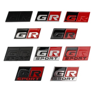 1 ✿ สติกเกอร์โลโก้โลหะ GR GR สําหรับติดตกแต่งรถยนต์ Toyota Gazoo Racing