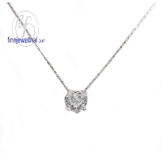 Finejewelthai จี้-เพชร-จี้เพชร-เพชรพรีเมียม-Pendant-Silver-Diamond CZ - P1068cz00e-h