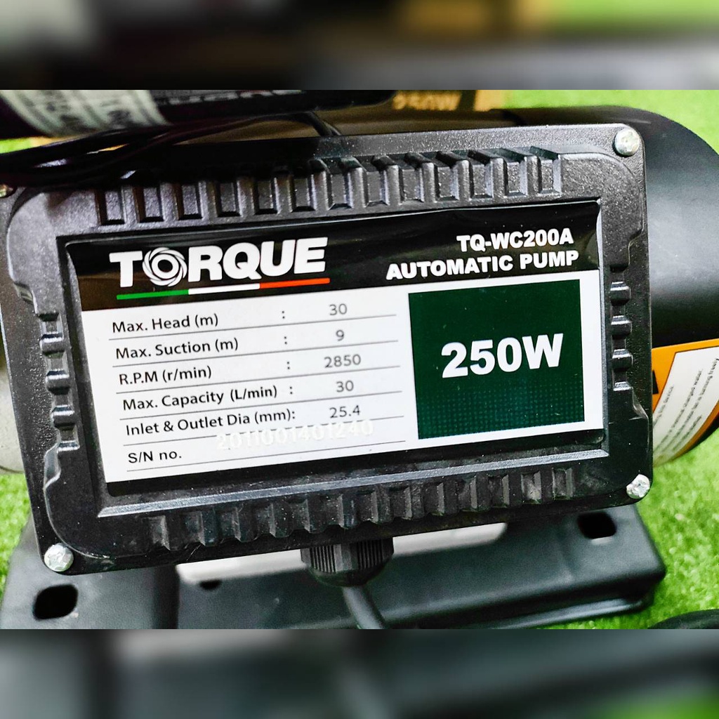 torque-ปั๊มน้ำอัตโนมัติ-รุ่น-tq-wc200a-กำลัง-250w-ขนาดท่อ-1-นิ้ว-ทนแกร่ง-แรงจัด-ปั๊มน้ำ