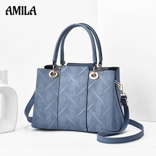 AMILA กระเป๋าสะพายไหล่ข้างเดียวของผู้หญิง,กระเป๋าถือความจุขนาดใหญ่สไตล์ยุโรปแฟชั่น