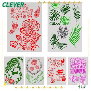 CLEVER Embossing Template Sheets For Decorating Scrapbooks And Cards
