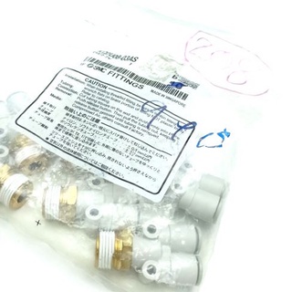 พร้อมส่ง,(A)Unused, KQ2U08-03AS FITTING ,ฟิตติ้ง สเปค R1/4 Φ8 (9pcs/pack) ,SMC (66-002-378)