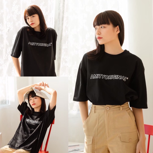 เสื้อยืดพิมพ์ลายแฟชั่น-amityoriginal-oversize-t-shirt-5-colors-เสื้อยืดโอเวอร์ไซส์-เสื้อยืด