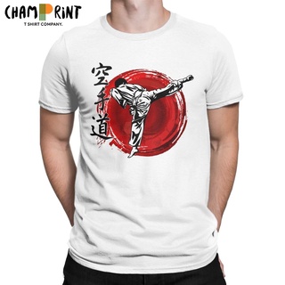 เสื้อยืดโอเวอร์ไซส์เสื้อยืดแขนสั้น ผ้าฝ้ายแท้ พิมพ์ลายกราฟฟิค Karate Kyokushin Humor สําหรับผู้ชายS-3XL