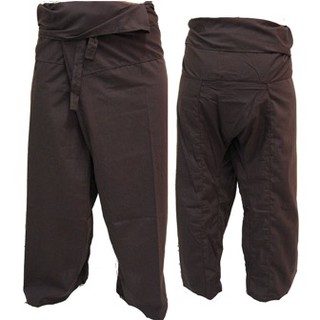 สินค้าราสต้า Trousers Thai Fisherman Pants Dark Brown กางเกงชาวเลสไตล์ราสต้า-เรกเก้ สีน้ำตาลเข้ม เหมาะกับทุกกิจกรรม