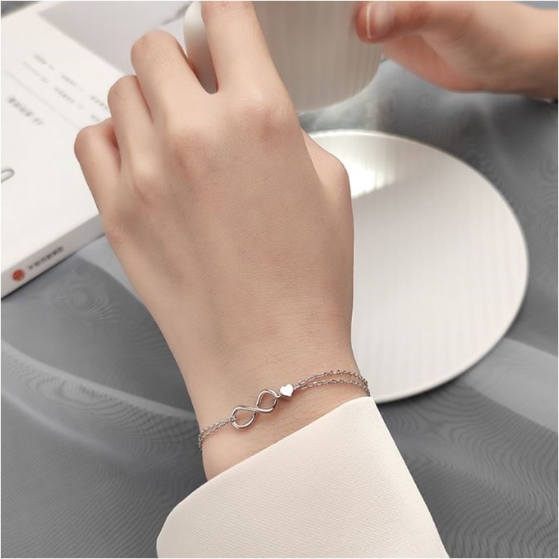 s925-infinity-love-bracelet-สร้อยข้อมือเงินแท้-รักไม่มีที่สิ้นสุด-ใส่สบาย-เป็นมิตรกับผิว