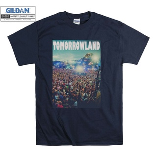 เสื้อยืดวินเทจGildan เสื้อยืดลําลอง แขนสั้น พิมพ์ลาย Tomorrowland Tomorrow Land 1068 สําหรับผู้ชาย ผู้หญิง S-4XL