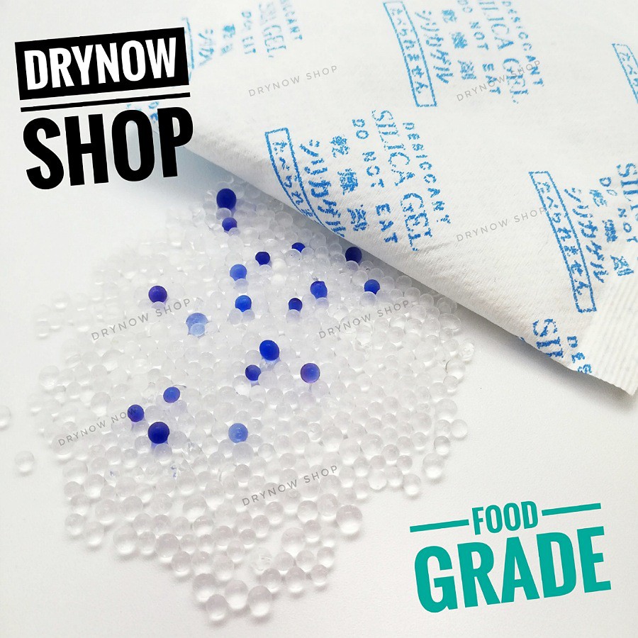 drynow-กันชื้น-200-กรัม-20-ซอง-สารกันชื้น-เม็ดกันชื้น-ซิลิก้าเจล-silica-gel-desiccant