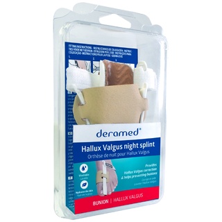 สินค้า Deramed Footcare เฝือกพลาสติกสำหรับดัดนิ้วหัวแม่เท้าเอียง ช่วยทำให้การเรียงตัวของนิ้วเท้าดีขึ้น ลดการปวด นำเข้าจากสเปน