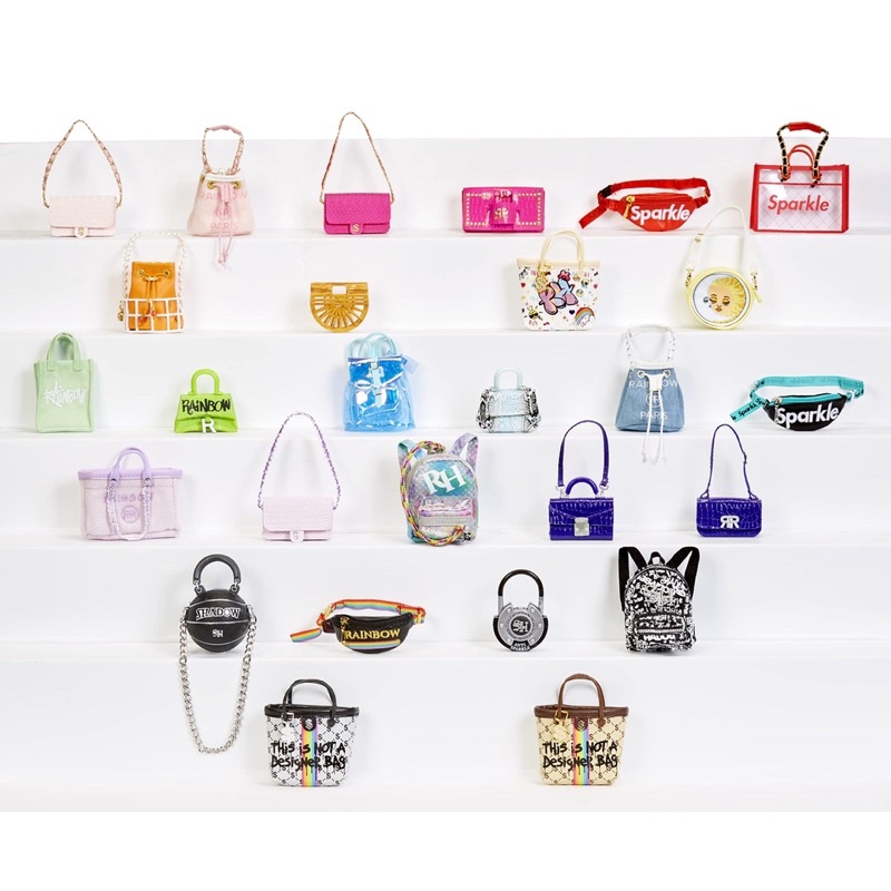 ของแท้100-1สุ่ม-พร้อมส่ง-rainbow-high-mini-accessories-studio-handbags-25-high-end-mystery-surprise-fashion
