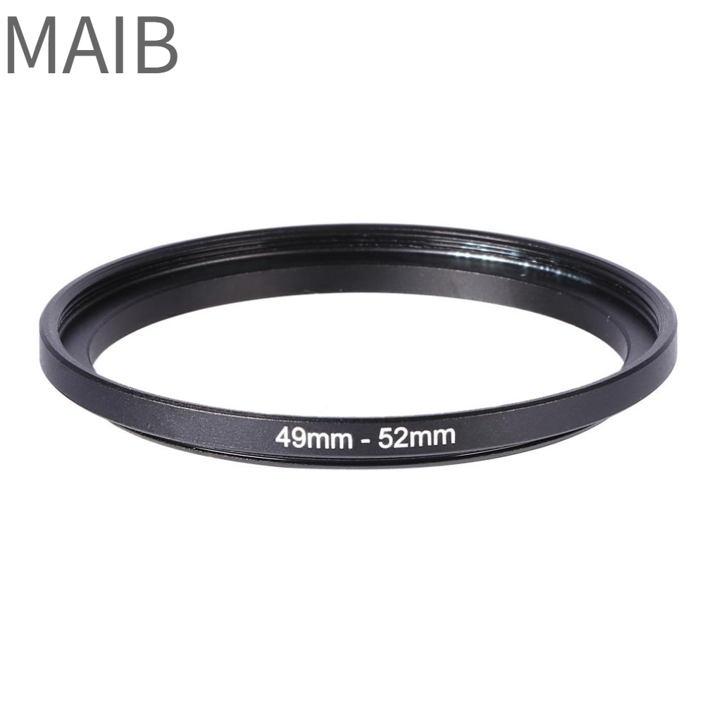 ภาพหน้าปกสินค้าMaib 49mm Up 52mm 49-52 Rings 49mm-52mm Metal To Filter Ring Lens Adapter Step Black