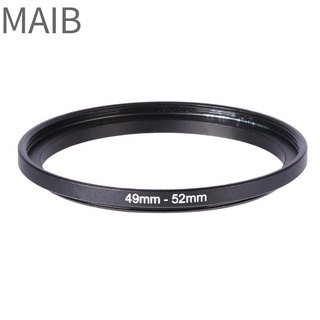 Maib 49mm Up 52mm 49-52 Rings 49mm-52mm Metal To Filter Ring Lens Adapter Step Black