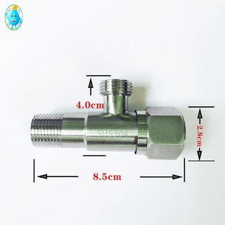 วาล์วเปิด-ปิดน้ำ วาล์วต่อฝักบัว สแตนเลสเกรด 304แท้kg-liub01