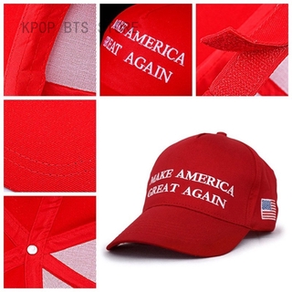 ภาพหน้าปกสินค้าหมวกเบสบอลปักลาย Donald Trump สีแดง 2020 Maga Keep America Great Again ที่เกี่ยวข้อง