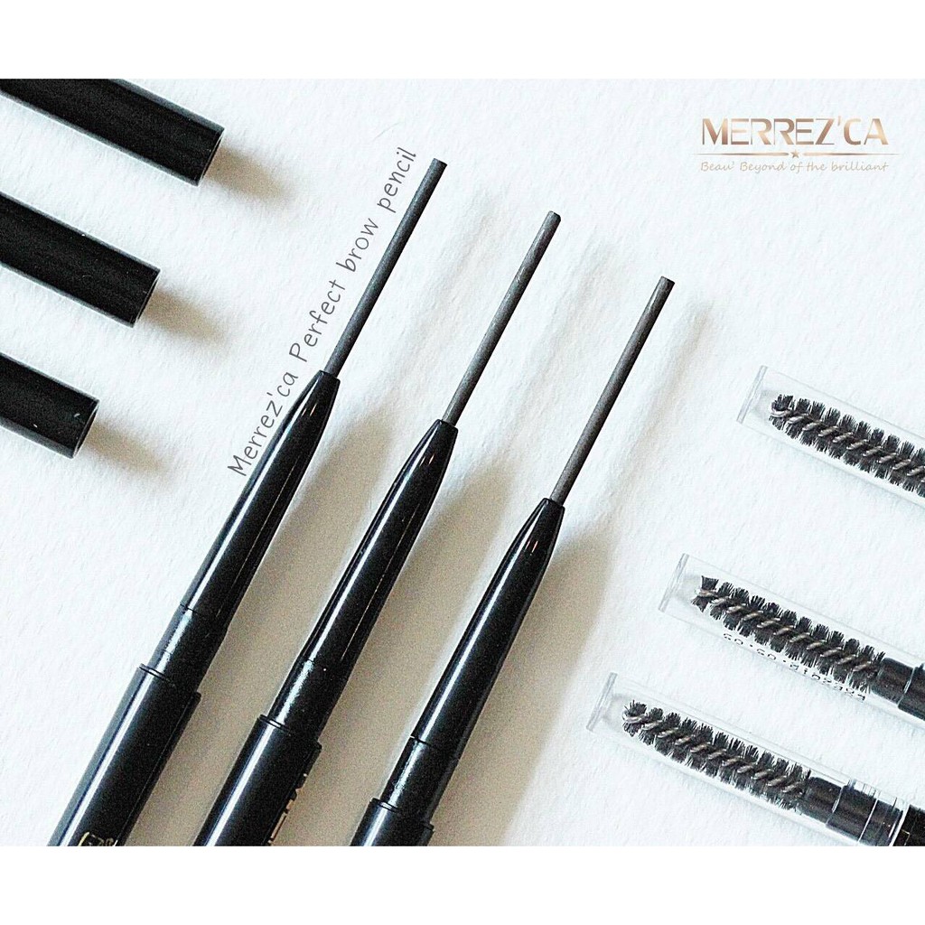 ภาพสินค้า(แท้) Merrezca Perfect Brow Pencil 1.5mm เมอร์เรซกา เพอร์เฟค โบรว์ ดินสอเขียนคิ้ว Merrez'ca จากร้าน mezzocok บน Shopee ภาพที่ 3