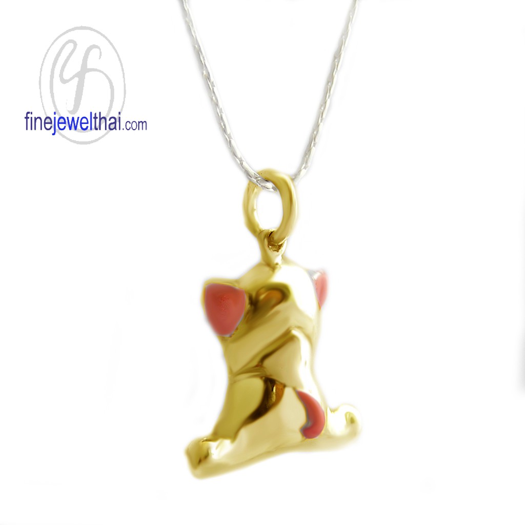 finejewelthai-จี้สุนัข-จี้ลงสี-จี้เงิน-จี้หมา-เงินแท้-925-p106803000e-g