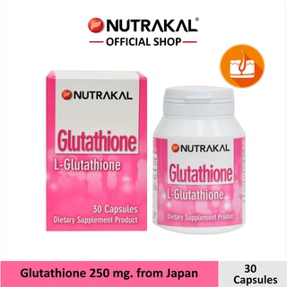 สินค้า NUTRAKAL Glutathione 30 capsules กลูต้าไธโอน ที่ดูดซึมและนำไปใช้ได้ทันที บำรุงตับ ปรับผิวขาวใส จากประเทศญี่ปุ่น