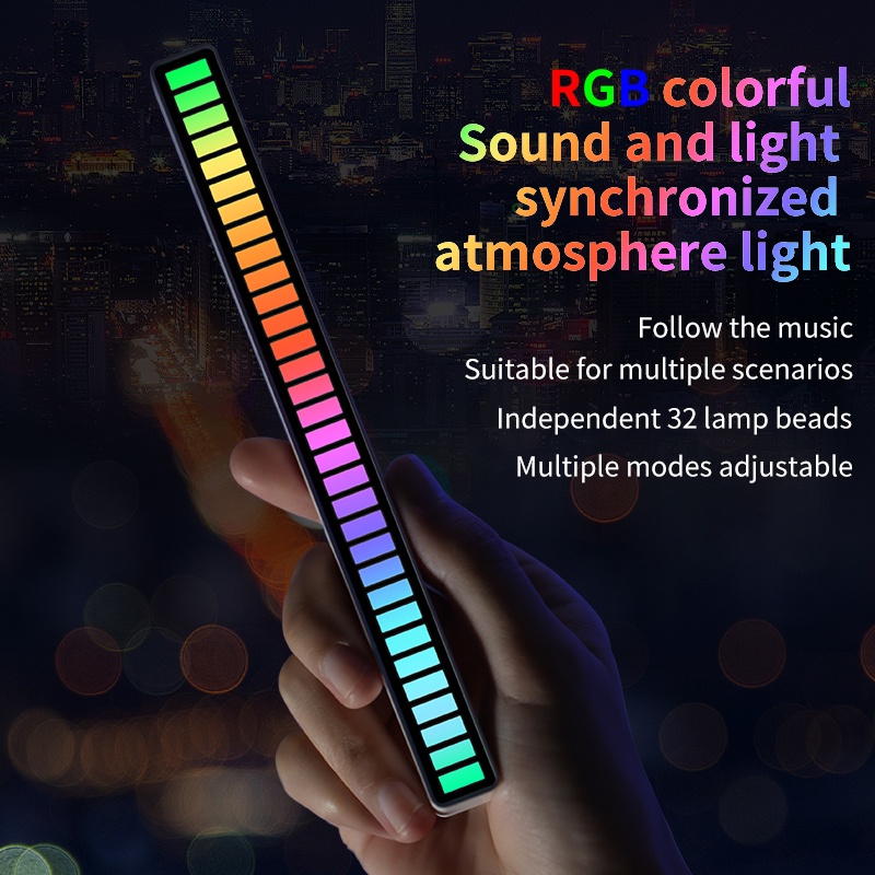 แท่งไฟเปลี่ยนสี-led-แถบไฟ-led-เปลี่ยนสีตามเพลง-ควบคุมไฟ-rgb-แถบไฟเปลี่ยนสีตามจังหวะเพลง