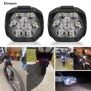 &lt;Dream&gt; ไฟหน้ารถจักรยานยนต์ LED 9 ดวง 6W DC12V สว่างมาก สีขาว