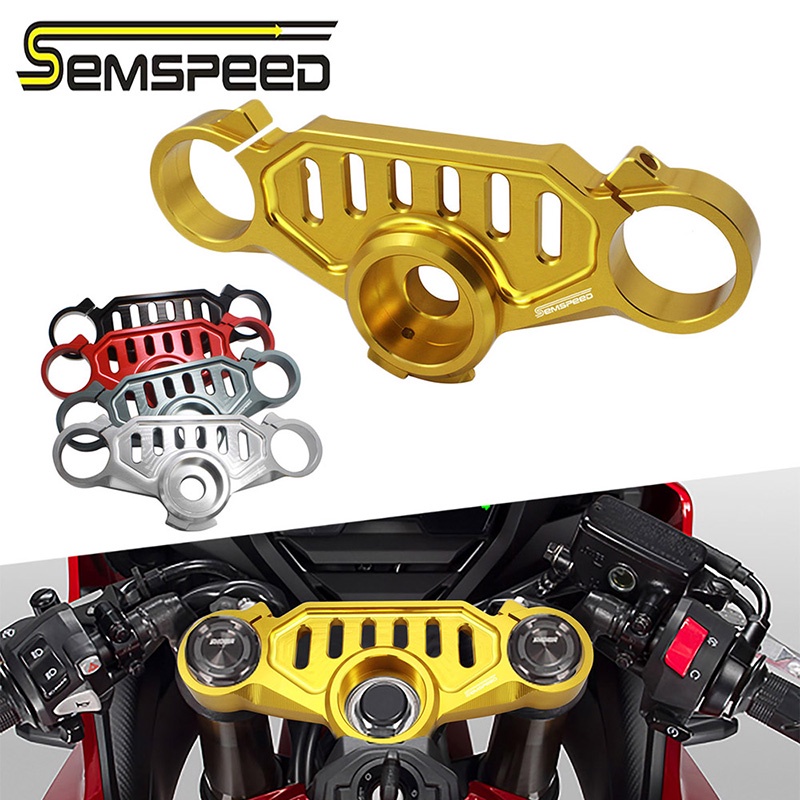 semspeed-แคลมป์ยึดตะเกียบหน้ารถจักรยานยนต์-สําหรับ-honda-cbr650r-2018-2022
