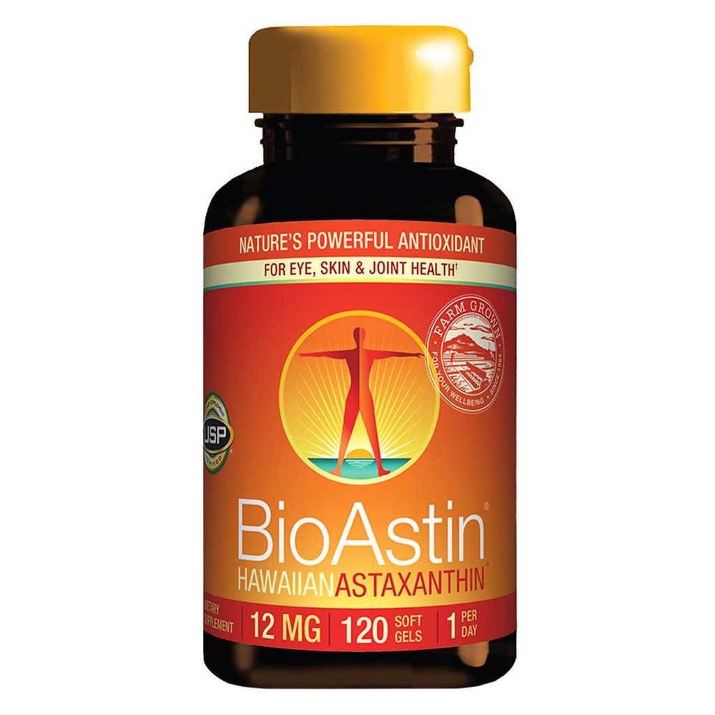 ภาพหน้าปกสินค้า((ไซส์ใหญ่ คุ้มสุดๆ)) Bioastin - Astaxanthin 12 mg 120 softgels สาหร่ายแดง Exp.12/2025แพคเก็จใหม่ จากร้าน youtheryshop บน Shopee