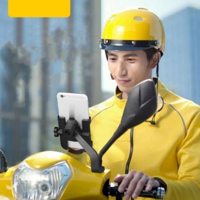 ภาพหน้าปกสินค้าที่จับมือถือมอเตอร์ไซค์ ที่จับโทรศัพท์ ที่ยึดมือถือ ที่ยึดโทรศัพท์ ที่วางมือถือ ที่วางโทรศัพท์มอเตอร์ไซด์ อลูมิเนียม