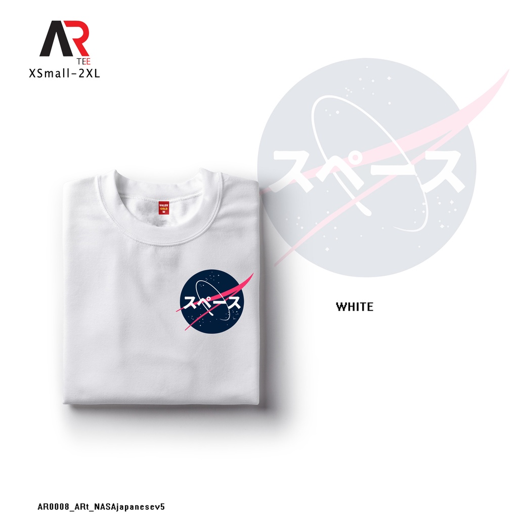 เสื้อยืดสีพื้น-artees-nasa-logo-เสื้อเชิ้ตความงามญี่ปุ่นที่กําหนดเอง-unisex-tshirt-สําหรับผู้หญิง