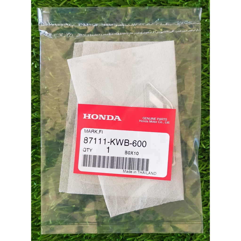 87111-kwb-600-สติ๊กเกอร์ฝาครอบตัวถัง-honda-แท้ศูนย์