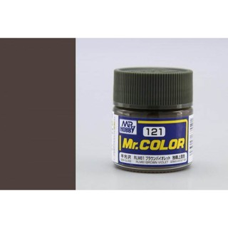 สีสูตรทินเนอร์ Mr.Hobby สีกันเซ่ C121 RLM81 Brown Violet Semi-Gloss 10ml