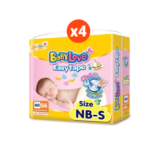 โปรโมชั่น : เหลือ 884 โค้ด BABYXNIV1 BABYLOVE EASY TAPE ผ้าอ้อมเด็ก เบบี้เลิฟ อีซี่ เทป ขนาดจัมโบ้ x 4แพ็ค ขายยกลัง