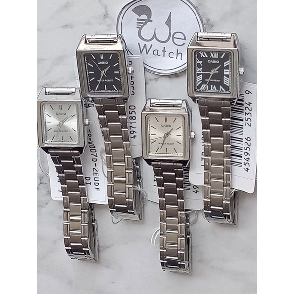 ภาพสินค้าCASIO รุ่น LTP-V007D LTP-V007SG LTP-V007G LTP-V007GL LTP-V007L นาฬิกาผู้หญิงสี่เหลี่ยม กล่องและประกัน 1ปี LTPV007 จากร้าน wewatchs บน Shopee ภาพที่ 3