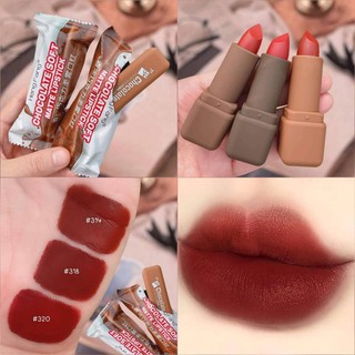 ภาพหน้าปกสินค้าลิปช็อค(แบบหมุน)Chocolate Soft Matte Lipstick (No.H9422) สีสวยมาก พร้อมส่งครบ 3 สี โทนสีสวย ทาง่าย เเพ็คเกจ น่ารัก 🍑 ที่เกี่ยวข้อง