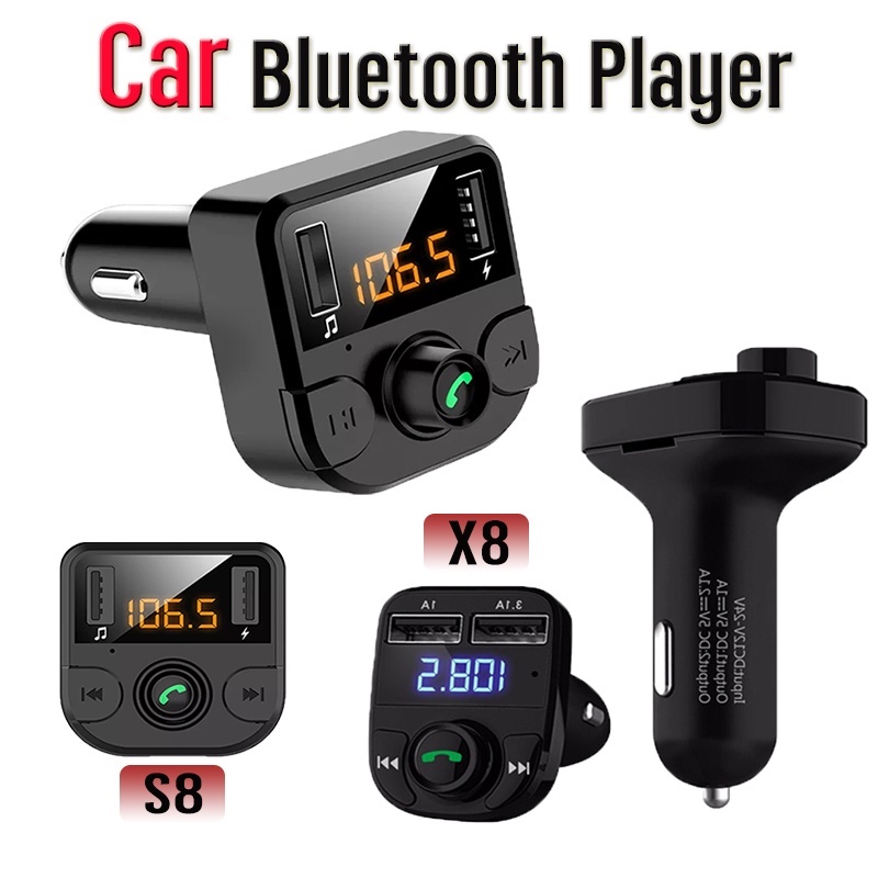 บลูทูธรถยนต์ X8 Car Mp3 Player bluetooth เครื่องเล่นmp3ในรถ เสียงดี