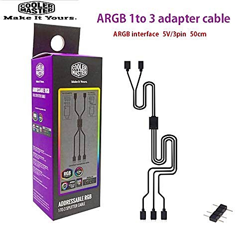 ราคาและรีวิวCooler Master Addressable RGB 1-to-3 Splitter Cable (MFX-AWHN-3NNN1-R1)
