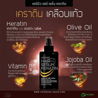ภาพขนาดย่อของภาพหน้าปกสินค้าทรีทเมนท์/เซรั่ม/แชมพู/สเปรย์ เคราติน แคร์บิว แฮร์ Carebeau Hair Serum/Treatment /Spray Keratin 50/220/280/400/500 ml. จากร้าน chutima.online บน Shopee