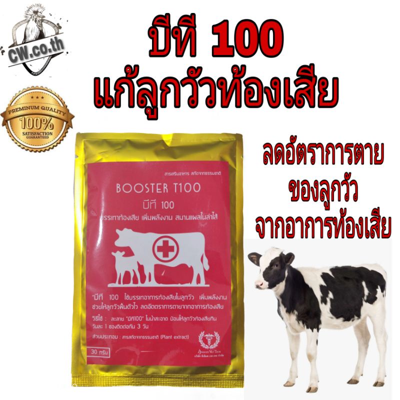 แก้ลูกวัวท้องเสีย-บีที100-สกัดจากธรรมชาติ