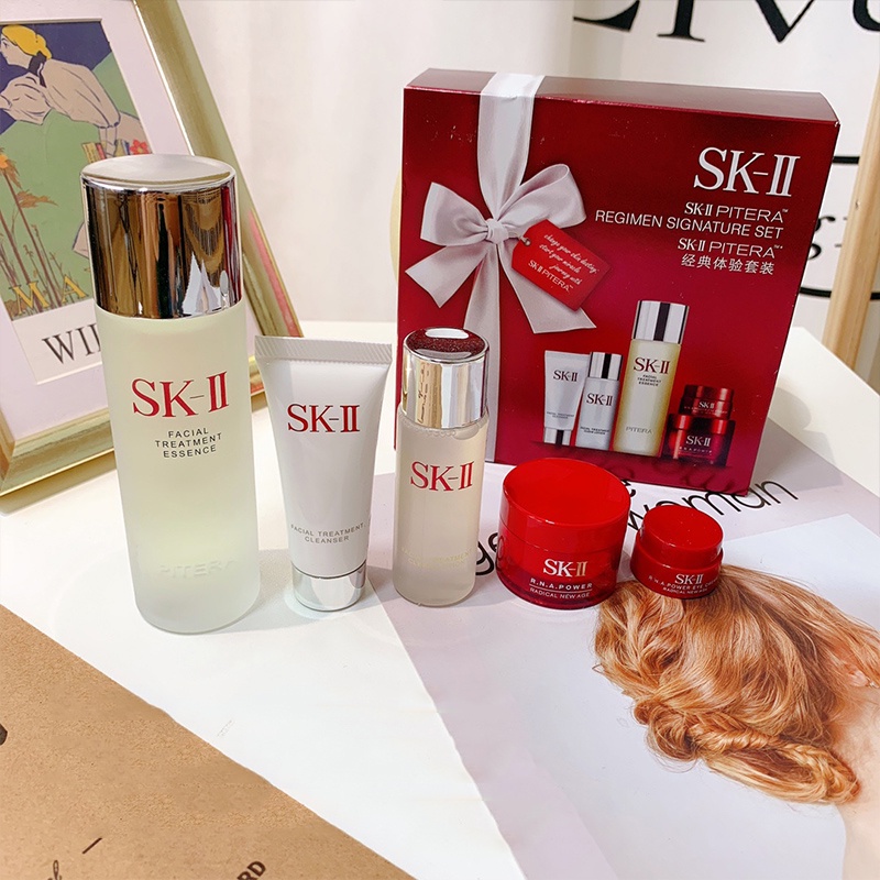 ภาพสินค้าแท้100% SK-II / SKII / SK2 Pitera Skincare Set เอสเซ้นส์บำรุงผิวหน้า/เคลียร์โลชั่น/คลีนเซอร์/ครีม/อายครีม(ผลิตในญี่ปุ่น) จากร้าน finefairy บน Shopee ภาพที่ 1