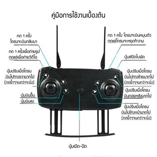 ภาพขนาดย่อของภาพหน้าปกสินค้าDrone E68 โดรนพับได้ 4K HD กล้อง โดรน rc โดรน Quadrocopter RC โดรนไร้สาย WIFI ถ่ายภาพ บินนิ่ง ถ่ายวีดีโอ กล้องชัด จากร้าน mag_thai บน Shopee