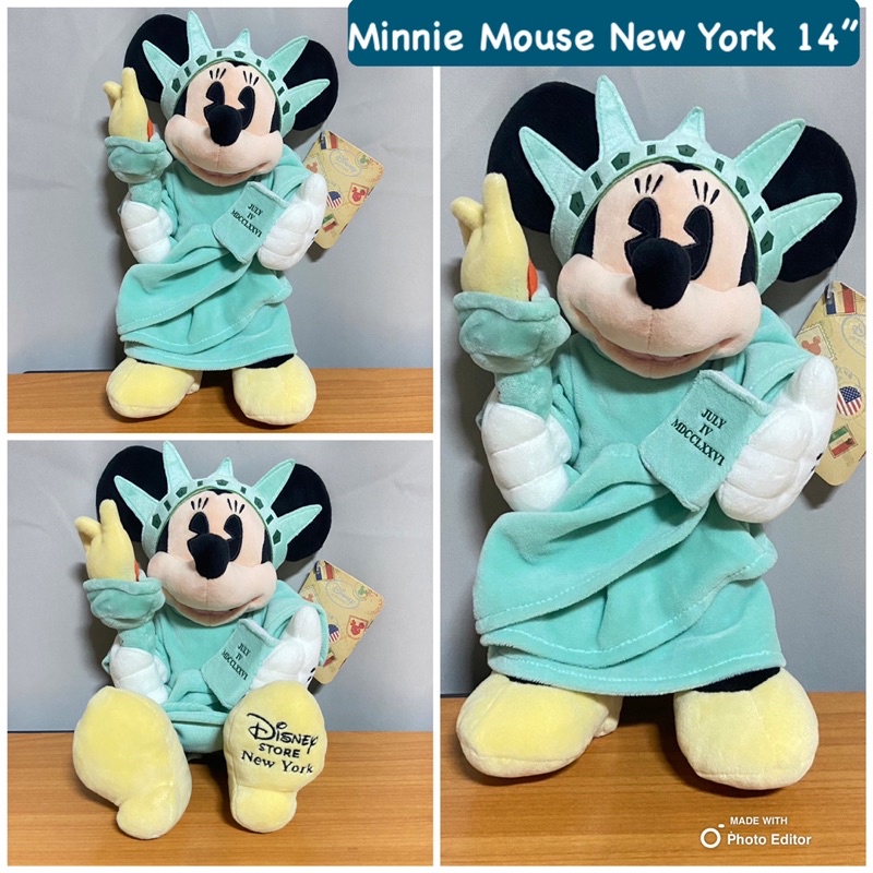 disney-ตุ๊กตาดิสนีย์-bambi-pooh-minnie-mouse-new-york-duffy-disney-bear-ของใหม่-มีป้ายห้อย