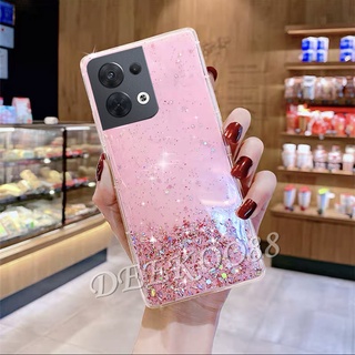 เคสโทรศัพท์มือถือ OPPO Reno 8 7 6 8Pro 7Z 7Pro 6 6Z Z Pro Find X5 Pro 5G 4G Phone Case Silicone Glitter Gel Transparent Clear Slim Soft Smartphone Casing Pink Black Back Cover Reno 8 8Pro 7 7Z 6