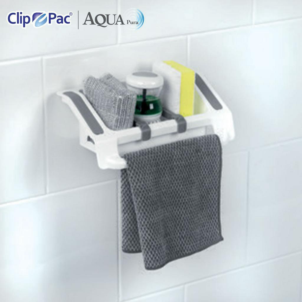 clip-pac-aqua-pura-ที่วางอุปกรณ์ล้างจาน-ติดผนังได้-รุ่น-3857-มีให้เลือก-2-สี