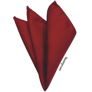 ภาพหน้าปกสินค้าผ้าเช็ดหน้าสีแดงเลือดหมูใส่กระเป๋าสูทเป็นผ้าผ้าคอตตอนอย่างดี Pocket Square ที่เกี่ยวข้อง
