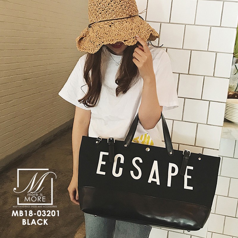 กระเป๋าแฟชั่นผ้า-canvas-งานนำเข้าดีไซน์เท่ห์